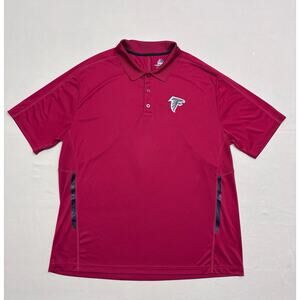 Atlanta Falcons Majestic Cool Base Short Sleeve Polo Shirt Men Size 2XL